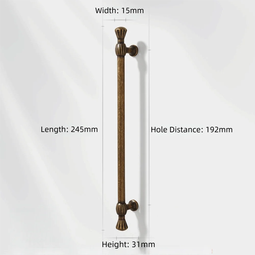 Zinc Alloy Antique Bronze Drawer & Cabinet Furniture Handles Furniture Handle Richie's Bronze 245mm