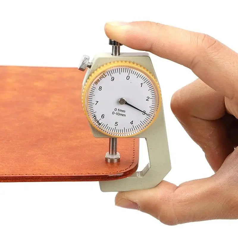 Handheld Leather Thickness Gauge 0–10mm | 0.1mm Dial Precision Thickness Gauge Richie's
