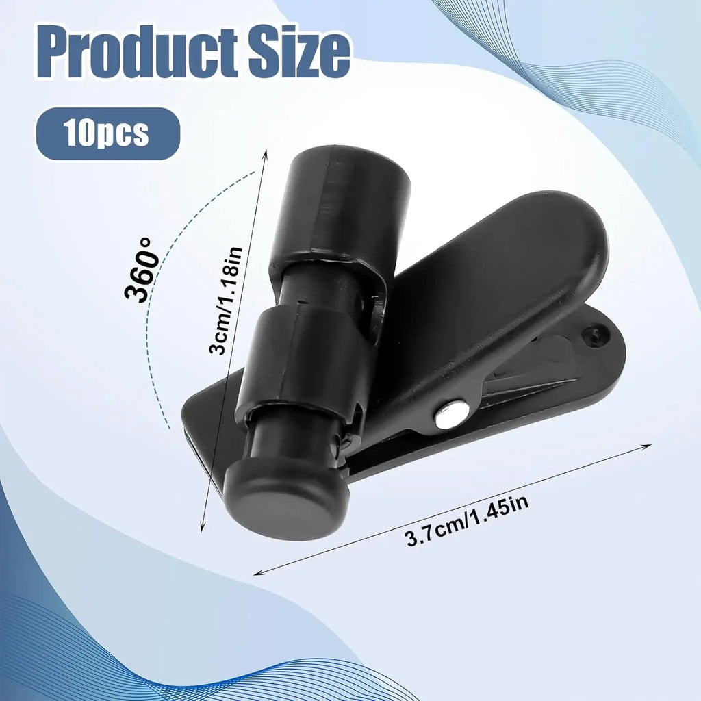 360° Rotatable Headphone Cable Clip Earphone Winder Clamp Headphone Cable Clip Richie's
