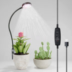 USB Clip-On LED Grow Light 6000K Full Spectrum Dimmable Timer LED Grow Light Richie's 1PC USB 6000K