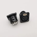10Pcs 3-Pin XLR Male Female Connectors Black Metal Solder XLR Audio Connector Richie's