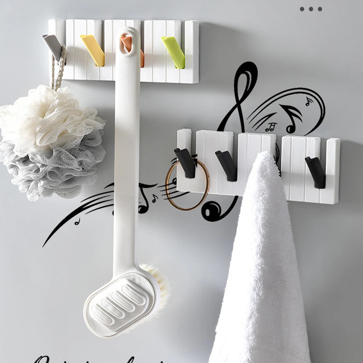 No-Drill Adhesive Wall Hook Rack – Foldable Door Storage Wall Hook Rack Richie's