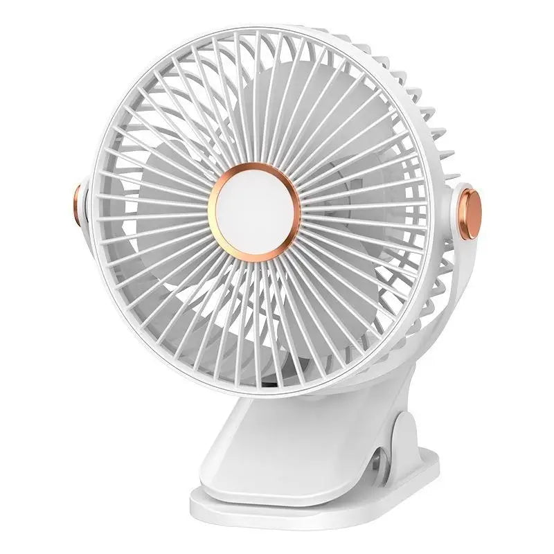 720° USB Clip-On Fan with Night Light | 5-Speed Portable USB Clip-On Fan Richie's White USB Type-C