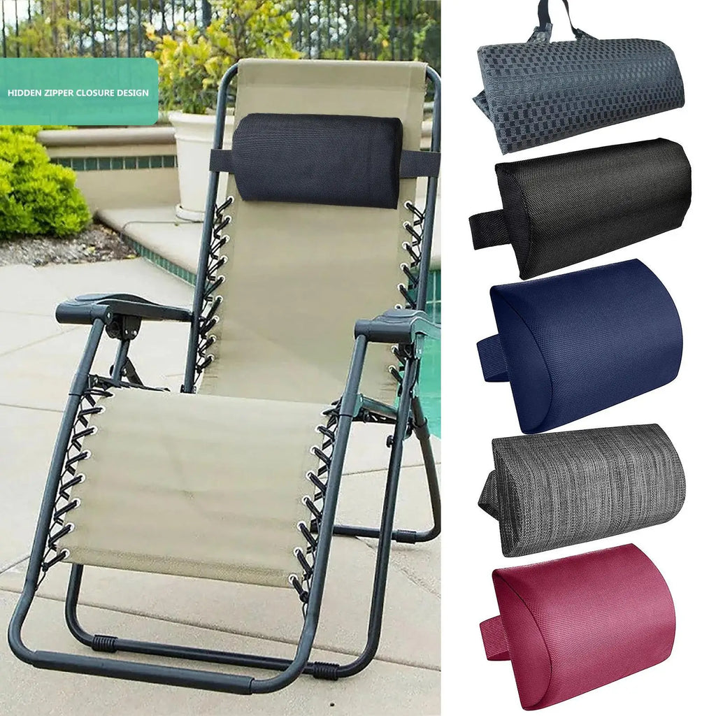 Lounge Chair Neck Pillow Headrest Cushion – Beach & Garden Lounge Chair Pillow Richie's