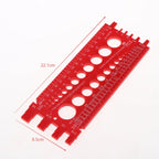 Inch & Metric Thread Gauge – Bolt & Nut Size Measuring Tool Thread Measuring Gauge Richie's Red