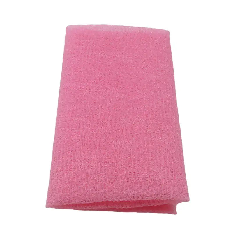 Long Strip Nylon Body Scrubber – Back Exfoliating Bath Brush Bath Body Scrubber Richie's Pink