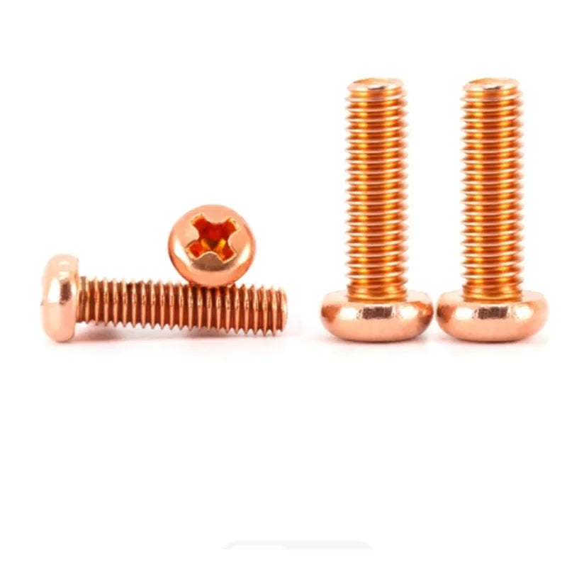 Red Copper Phillips Machine Screws M2–M10 DIN818 | 1–30pcs Copper Machine Screws Richie's
