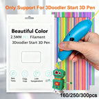 3D Pen PCL Filament Refills – 25/30/32 Colors, 2.5mm 3D Pen Filament Richie's