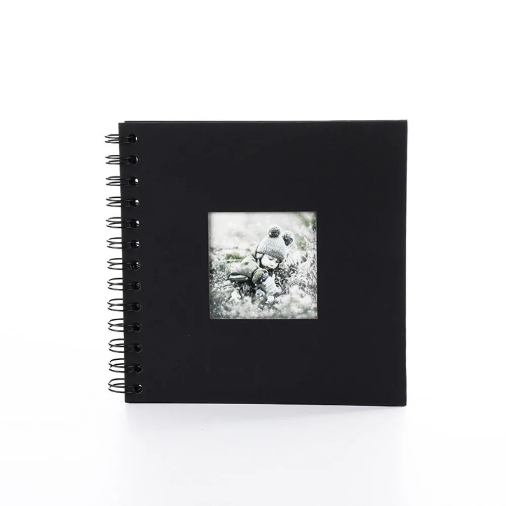 6-Inch Scrapbook Photo Album – 20 Pages & Window Cover Scrapbook Photo Album Richie's Black