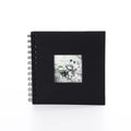 6 Inch Scrapbook Photo Album – 20 Pages, Window Cover Design Scrapbook Photo Album Richie's Black