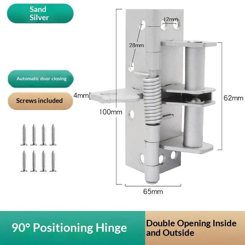 3-in-1 Auto Self-Closing Spring Hinge 90° Door Stopper | HUXUAN Spring Door Hinge Richie's A1