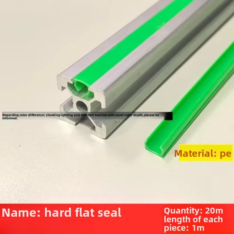 20M Aluminum Profile Groove Seal Strip – 2020/3030/4040/4545 Groove Seal Strip Richie's green-1mx20pcs-20m EU20 slot 6