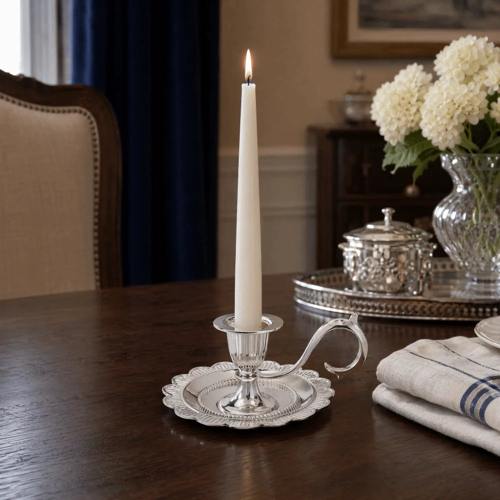 Zinc Alloy Handheld Candlestick Holder – European Retro Style Candle Holder Richie's