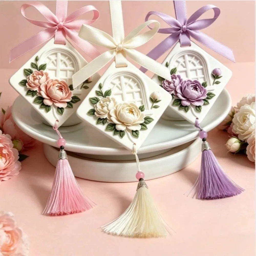 Plaster Aroma Pendant – Peony Rose European Car & Wall Freshener Aroma Pendant Richie's
