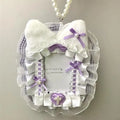 Sweet Plush Lace Photocard Holder with Bowknot Pendant Photocard Holder Richie's A10