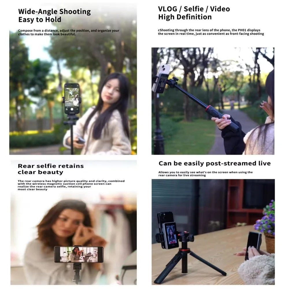Magnetic Selfie Monitor Screen for Vlogging – iPhone & Android Selfie Monitor Screen Richie's