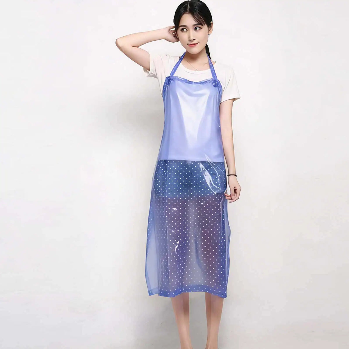 Transparent Waterproof PVC Kitchen Apron – Oilproof Pinafore Kitchen Apron Richie's