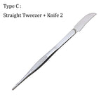 2-in-1 Bonsai Root Rake & Tweezers – 304 Stainless Steel Bonsai Garden Tool Richie's C
