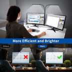KEBINCPLED USB Clamp Desk Lamp Dimmable Rotatable LED Light Clamp Desk Lamp Richie's