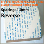 5PCS Gold-Plated FFC FPC Ribbon Cable 1.0mm Pitch Reverse 4P 31P 35P Flexible Flat Cable Richie's 40CM 1.0mm Spacing Reverse direction|23P width 24mm