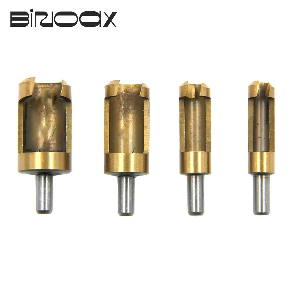 Titanium Plug Cutter Set 6–16mm | 4-Piece Wood Drill Bits Wood Plug Cutter Set Richie's