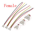 MX 2.0mm 2/3/4 Pin Male Female Wire Connector 26AWG Cable Wire Connector Richie's Female 3Pin 20Pcs