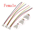 MX 2.0mm 2/3/4 Pin Male Female Wire Connector 26AWG Cable Wire Connector Richie's Female 3Pin 20Pcs