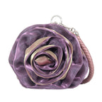 Vintage Floral Rose Evening Clutch Bag | Bridal Wedding Purse Evening Clutch Bag Richie's purple