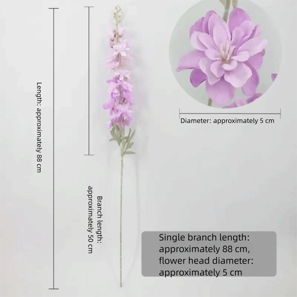 Large Silk Artificial Delphinium Flowers 2-Fork DIY Wedding Decor Artificial Flowers Richie's