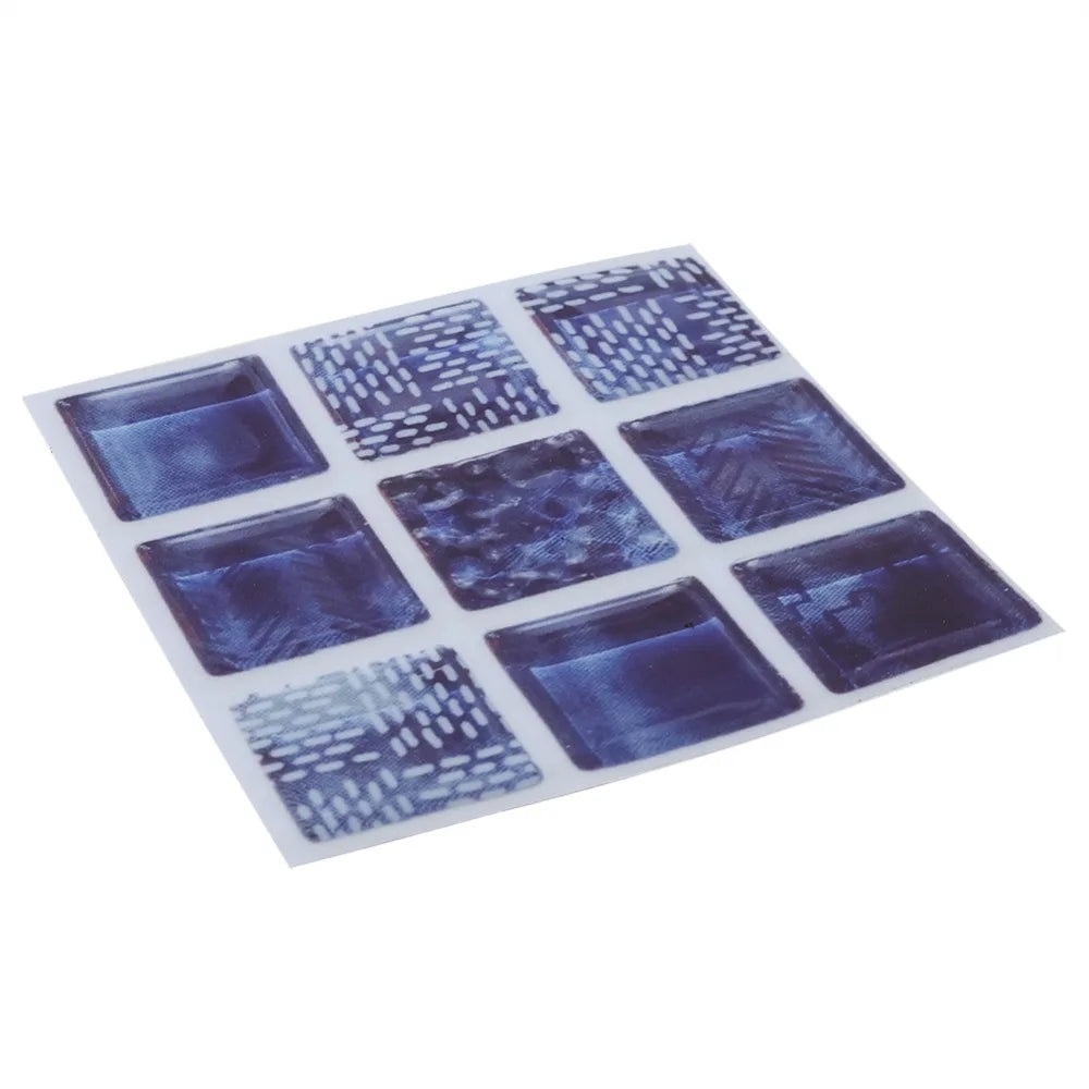 18pcs Peel & Stick PVC Mosaic Wall Tiles – 3.93in Adhesive Wall Tile Stickers Richie's
