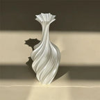 3D Printed Swirl Flower Vase | Minimalist Plastic Decor Decorative Vase Richie's