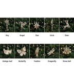 Gold Angel & Snowflake Christmas Tree Hanging Ornaments Christmas Ornaments Richie's