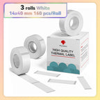 Phomemo Q30 White Waterproof Thermal Labels – 3 Rolls Thermal Label Rolls Richie's 14x40mm Sticker China Mainland