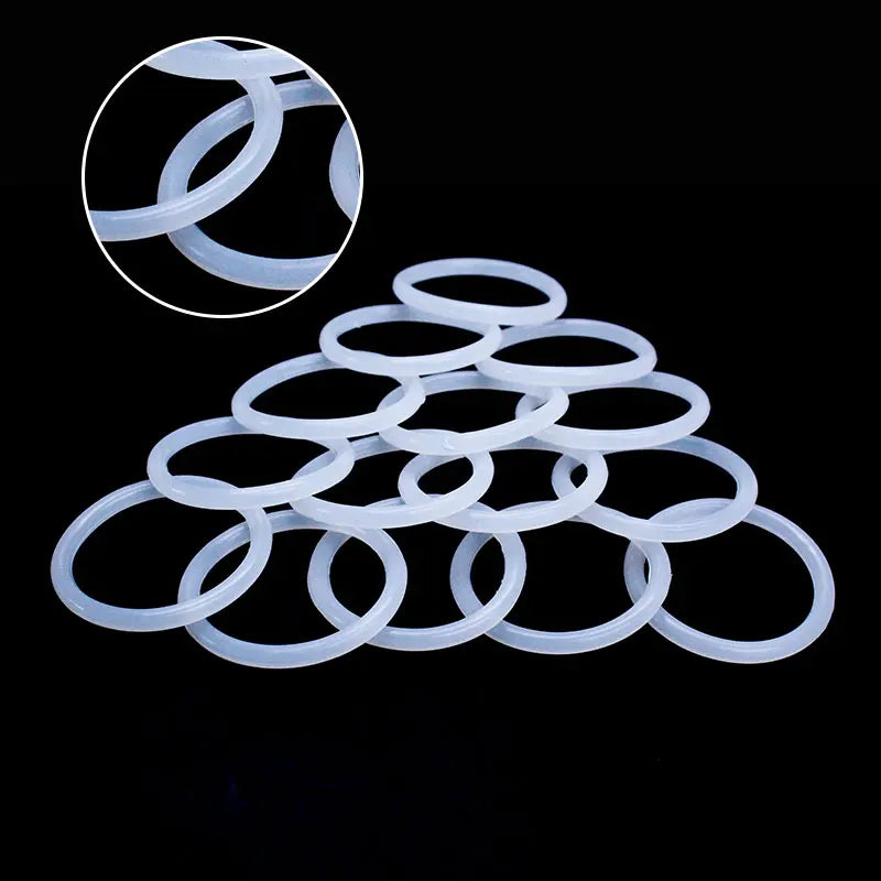 10PCS White VMQ Silicone O-Rings CS1.8mm | Plumbing & Machinery Silicone O-Ring Gasket Richie's