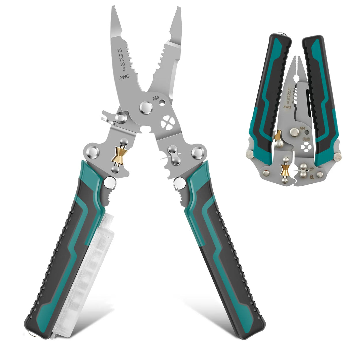 Wire Stripper Crimper Tool with Voltage Detector | 8–16 AWG Wire Stripper Tool Richie's