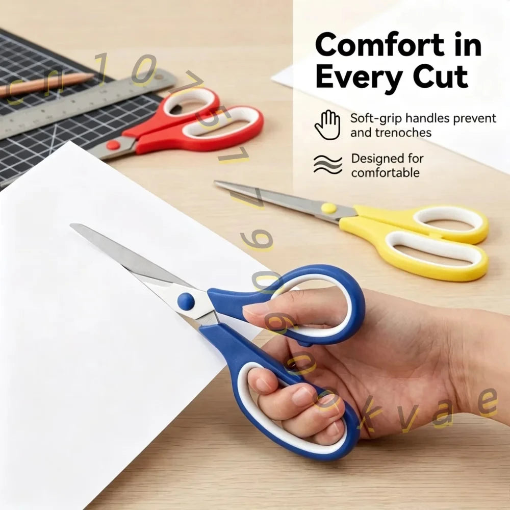TOTNEND Stainless Steel Scissors Ergonomic Grip | 1–5 Pcs Craft Scissors Set Richie's