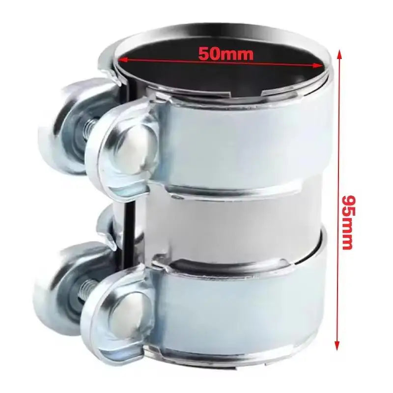 Adjustable Exhaust Clamp 45–65mm Steel Pipe Connector Sleeve Exhaust Clamp Richie's 50mm