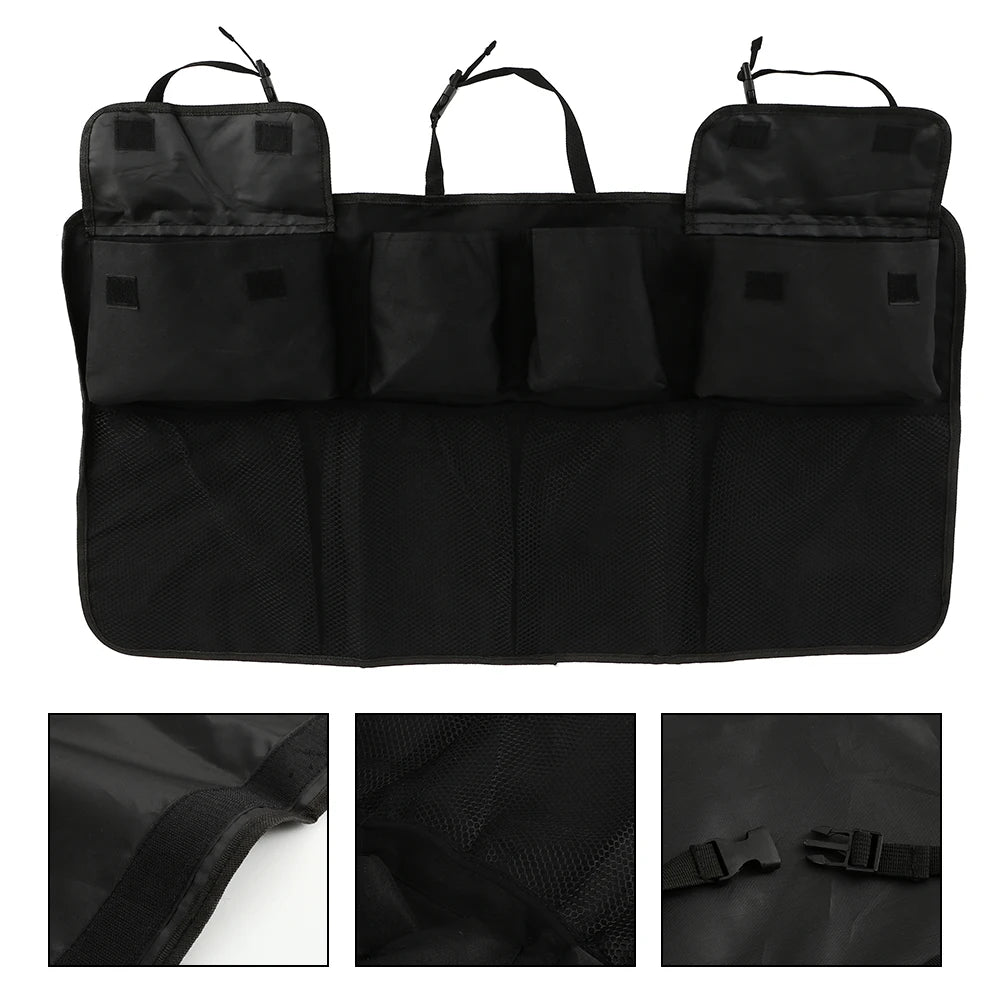 Folding Car Trunk Organizer – PU Leather Backseat Storage Bag Car Trunk Organizer Richie's 2PCS With 16 pockets