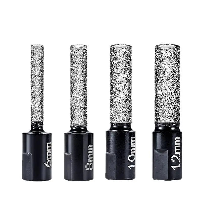 Diamond Dry Core Drill Bit Set – 4 Sizes for Tile & Granite Diamond Core Drill Bits Richie's Black 4PCS