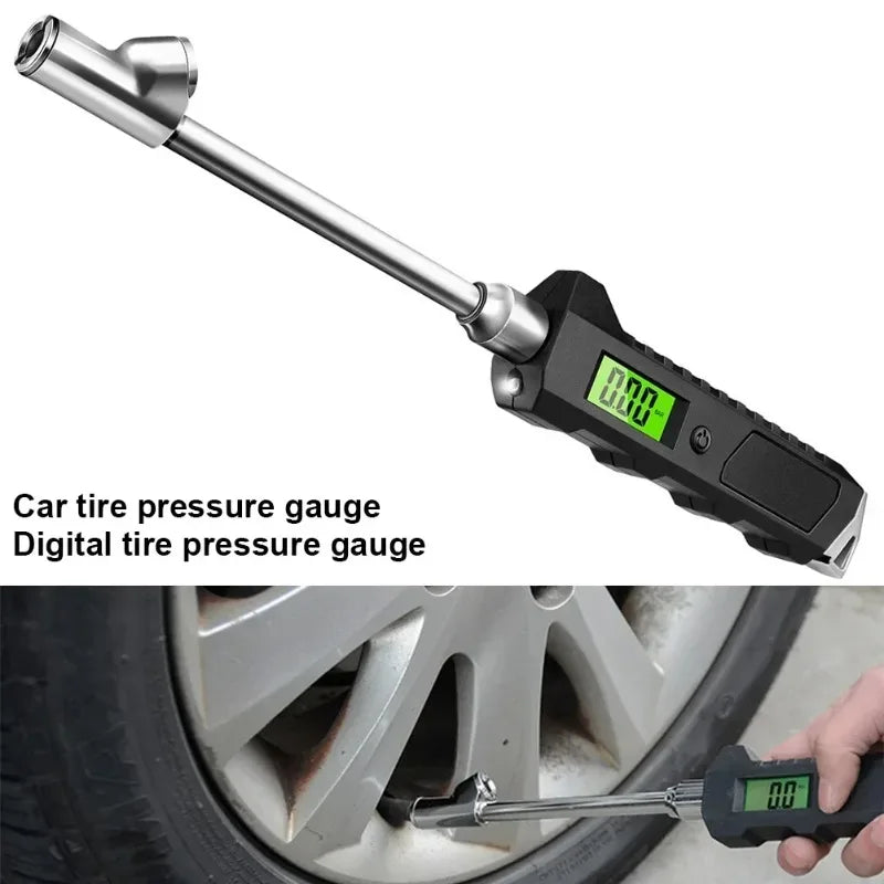 Digital Tire Pressure Gauge 230 PSI Dual Head LCD Flashlight Tire Pressure Gauge Richie's