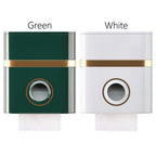 Wall Mount Toilet Paper Holder Double Drawer Tissue Box Toilet Paper Holder Richie's
