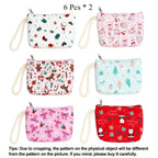 12-Piece Christmas Cartoon Coin Purse Wristlet Mini Handbag Set Coin Purse Set Richie's 12 Pcs