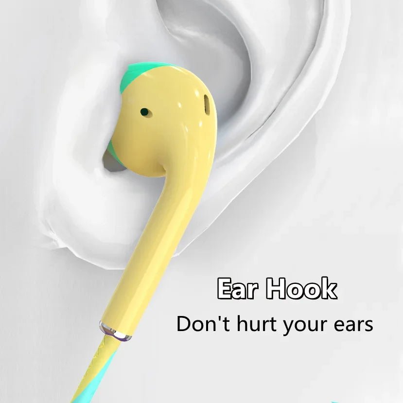 FUCHU 3.5mm Wired Earbuds Stereo Bass Headset With Mic Wired Earbuds Richie's