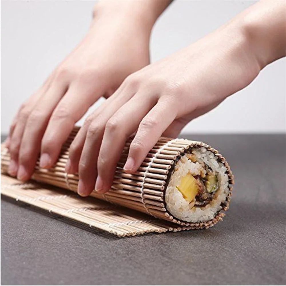 Wooden Sushi Making Kit – Rolling Mats, Paddle & Chopsticks Sushi Making Kit Richie's