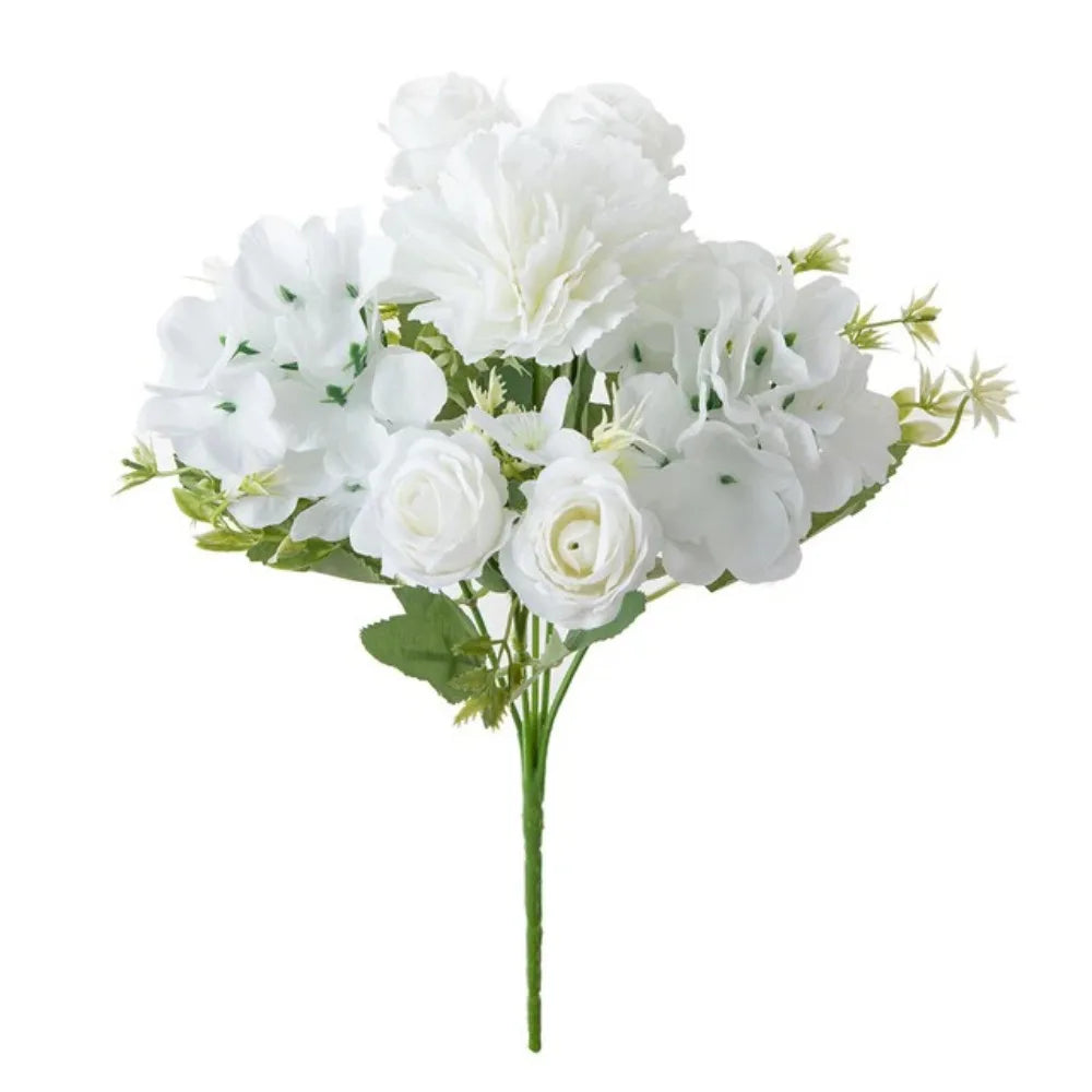 Silk Artificial Carnation Stems – Wedding & Home Décor Flowers Artificial Flower Stems Richie's White