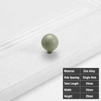 Zinc Alloy Cabinet Door Handle & Drawer Knob | Colorful Cabinet Door Handle Richie's 01-Green