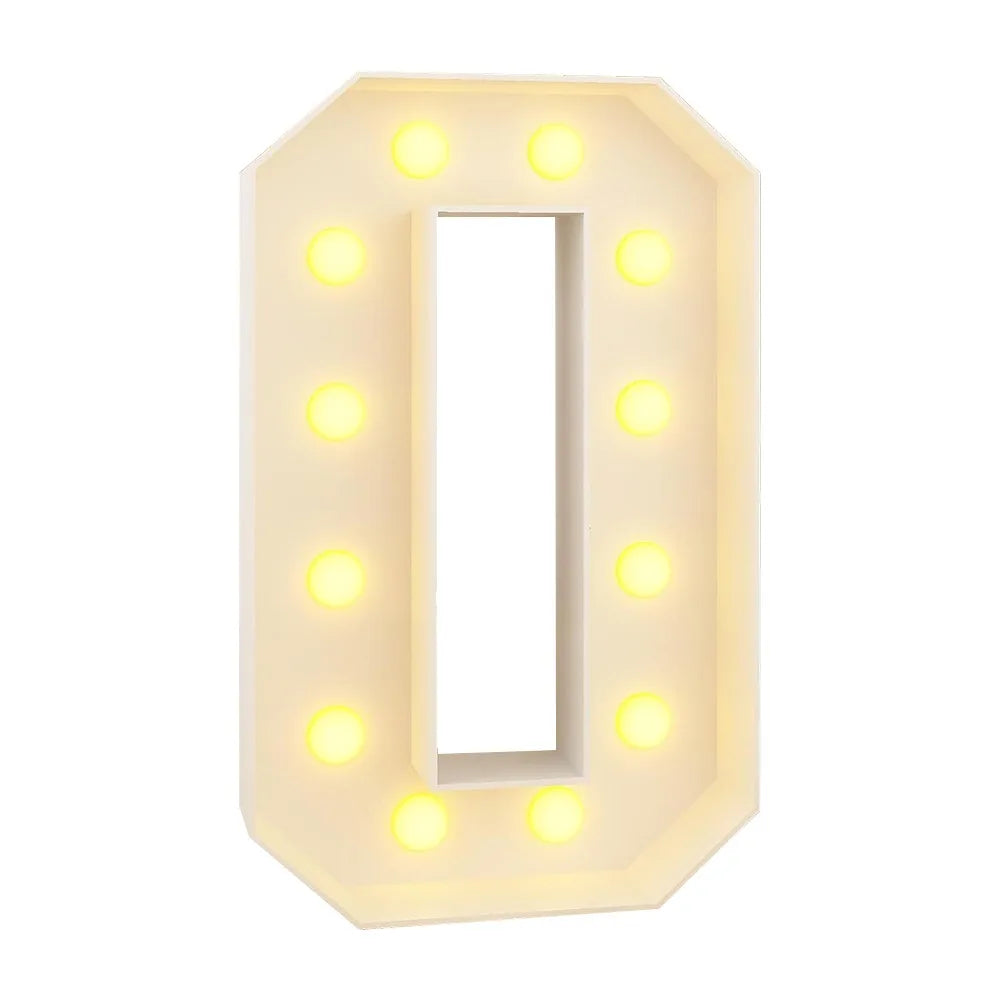 0–9 LED Light-Up Number Balloons 70cm Giant Marquee Party Décor LED Party Balloon Richie's 0