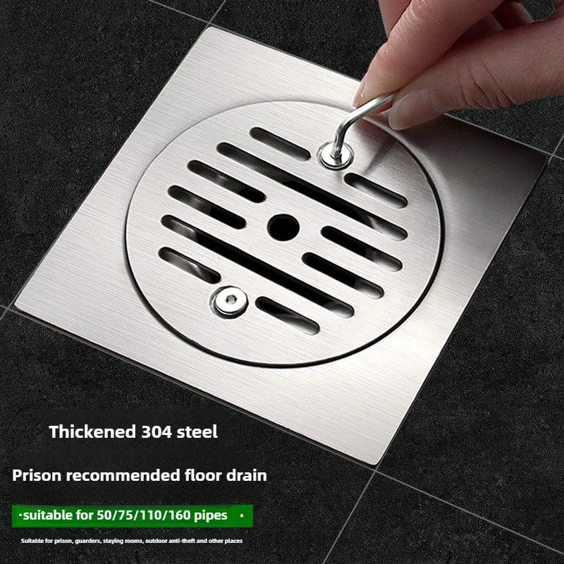 304 Stainless Steel Lockable Floor Drain – 110mm Institutional Lockable Floor Drain Richie's