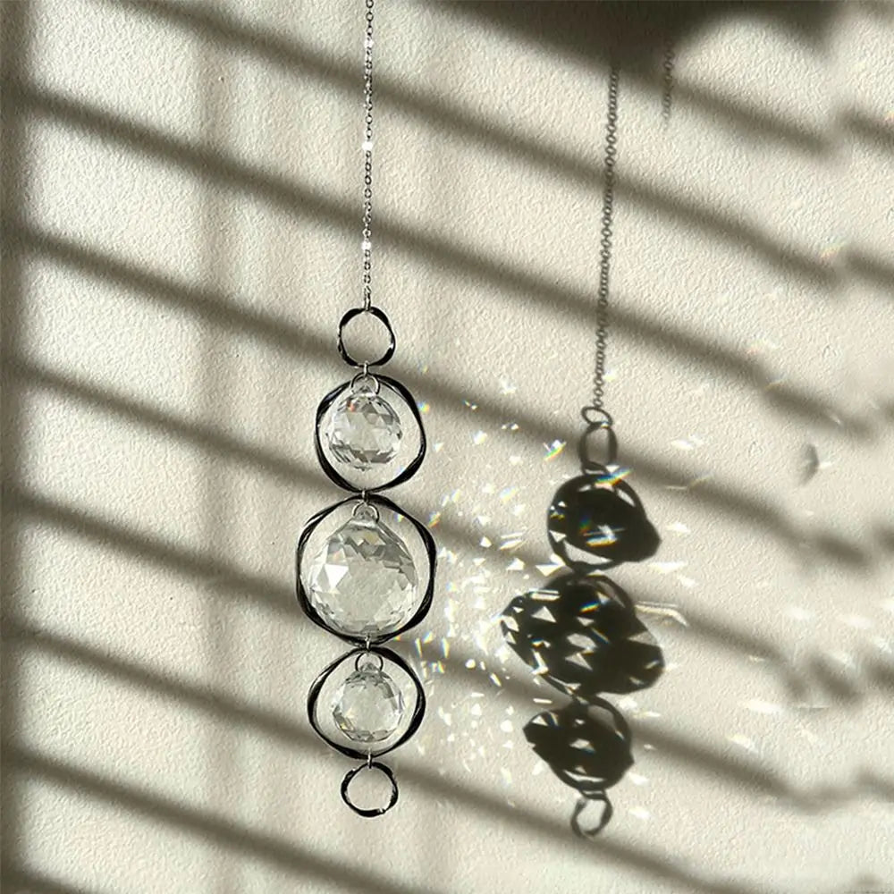 Crystal Glass Sun Catcher Rainbow Prism Hanging Pendant Sun Catcher Pendant Richie's