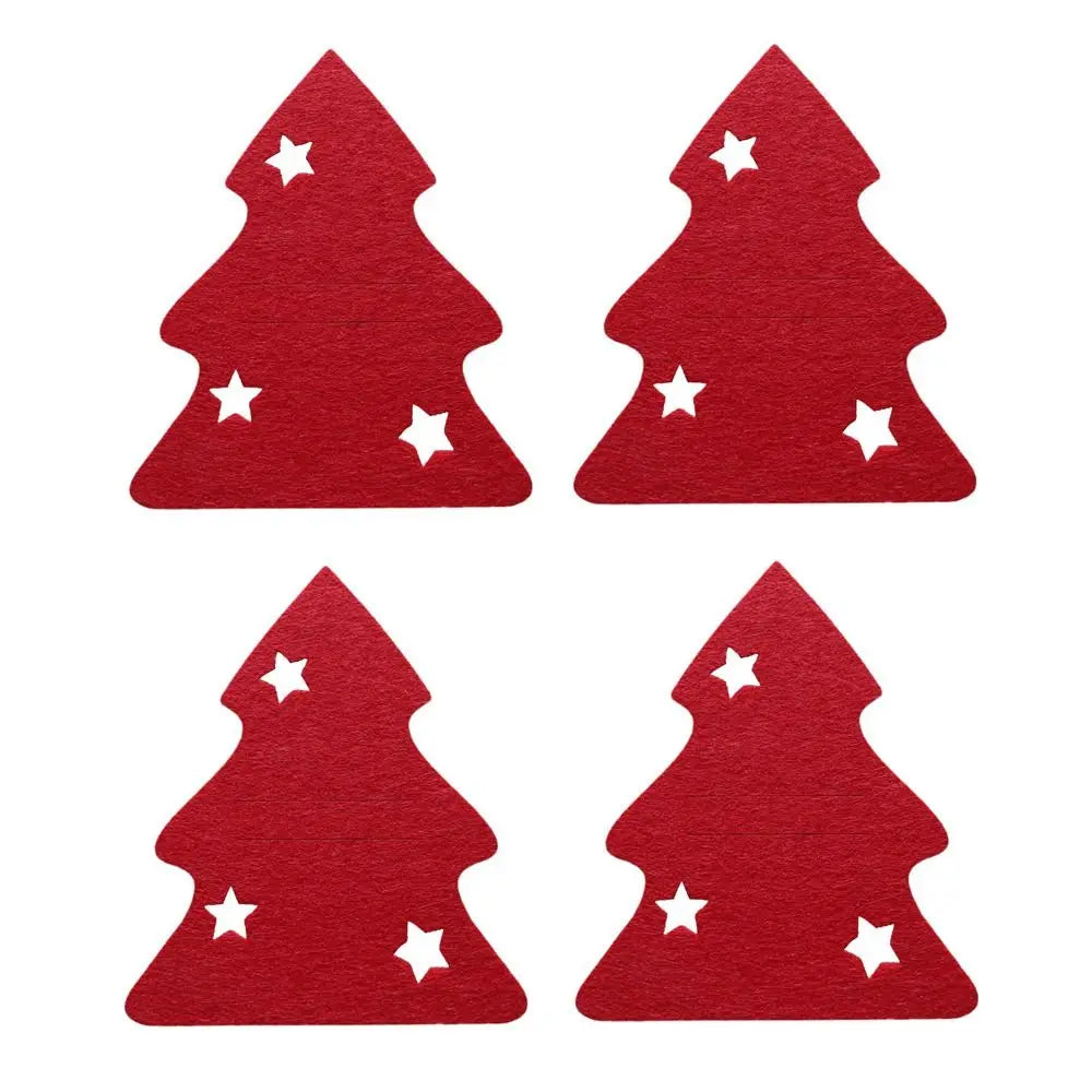 Christmas Cutlery Holder Bags | Festive Non-Woven Fabric 4 Pcs Cutlery Holder Bags Richie's 30